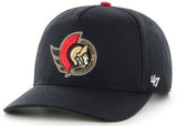 '47 NHL Ottawa Senators Golden Age Replica Hitch Snapback Hat - Black