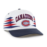 '47 NHL Hitch Montreal Canadiens Diamond Cut Snapback Hat - White / Navy