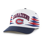 '47 NHL Hitch Montreal Canadiens Diamond Cut Snapback Hat - White / Navy