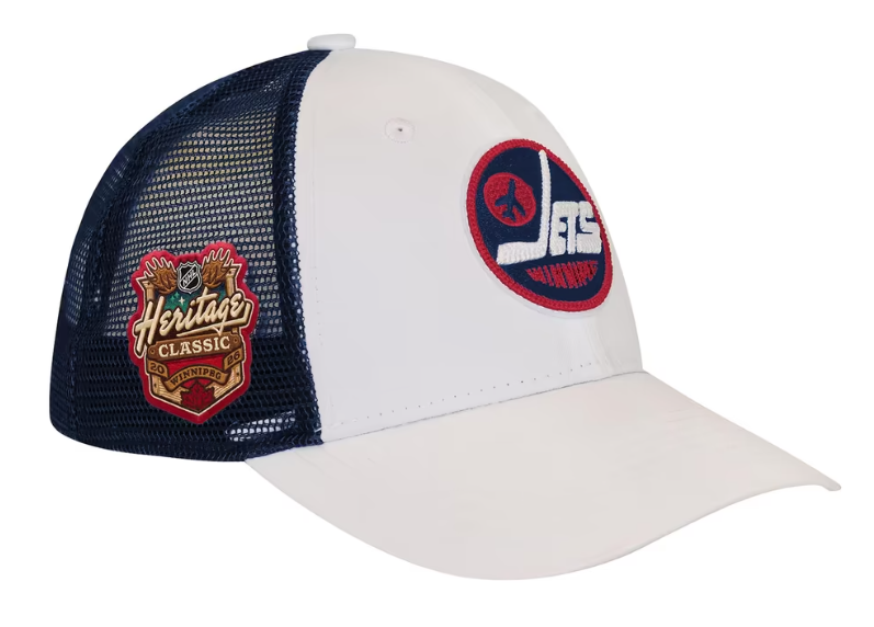 New Era Youth 9FORTY NHL Winnipeg Jets 2026 Heritage Classic Adjustable Snapback Hat - Navy