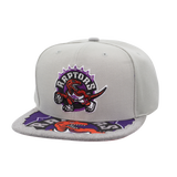 Men's Mitchell & Ness Gray Toronto Raptors Munch Time Snapback Hat