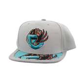 Men's Mitchell & Ness Gray Vancouver Grizzlies Munch Time Snapback Hat
