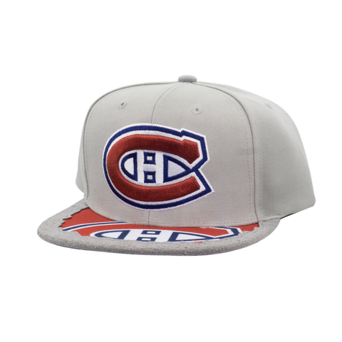 Men's Mitchell & Ness Gray Montreal Canadiens Munch Time Snapback Hat