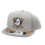 Men's Mitchell & Ness Gray Anaheim Ducks Munch Time Snapback Hat