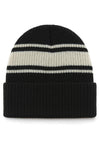 47 NBA Toronto Raptors Harbor Stripe Cuff Knit Beanie - Black/White