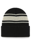 47 NBA Toronto Raptors Harbor Stripe Cuff Knit Beanie - Black/White