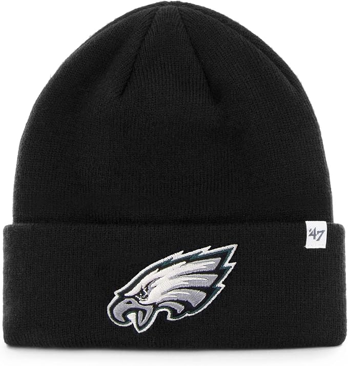 New Era NFL Philadelphia Eagles Helmet Head Trapper Knit Hat - Black