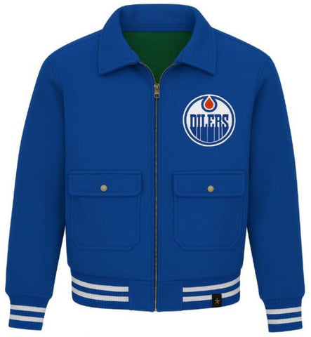 47 NHL Edmonton Oilers Haddey Homestead Jacket - Blue