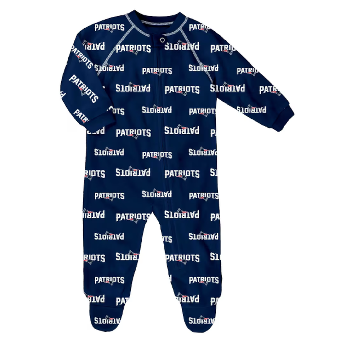 Outerstuff Infant NFL Football Allover Print Raglan Full-Zip Sleepers