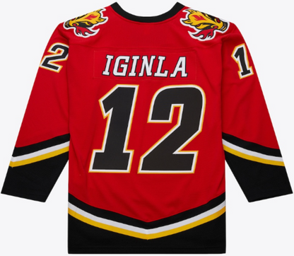 Mitchell & Ness NHL Jarome Iginla Calgary Flames 2003-04 Captain Jersey - Red/Black