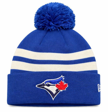 New Era MLB Toronto Blue Jays Cuffed Knit Beanie - Royal/White