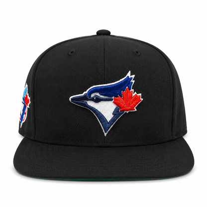 Mitchell & Ness MLB Toronto Blue Jays Cooperstown Sidepatch Original Fit Snapback Hat - Black