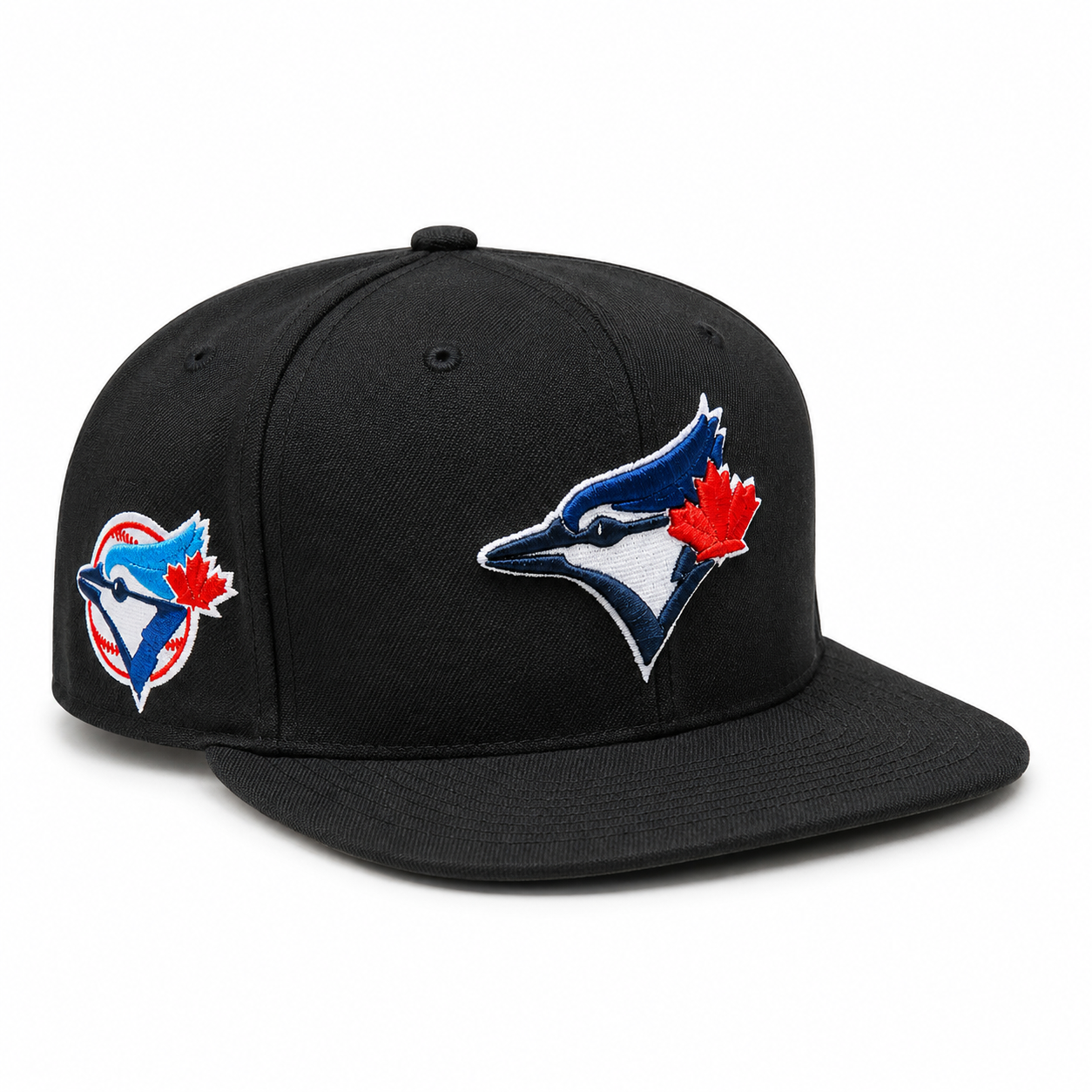 Mitchell & Ness MLB Toronto Blue Jays Cooperstown Sidepatch Original Fit Snapback Hat - Black