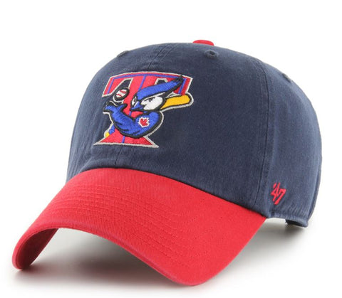 47 Toronto Blue Jays MLB Two Tone Clean Up Cap Hat - Navy/Red