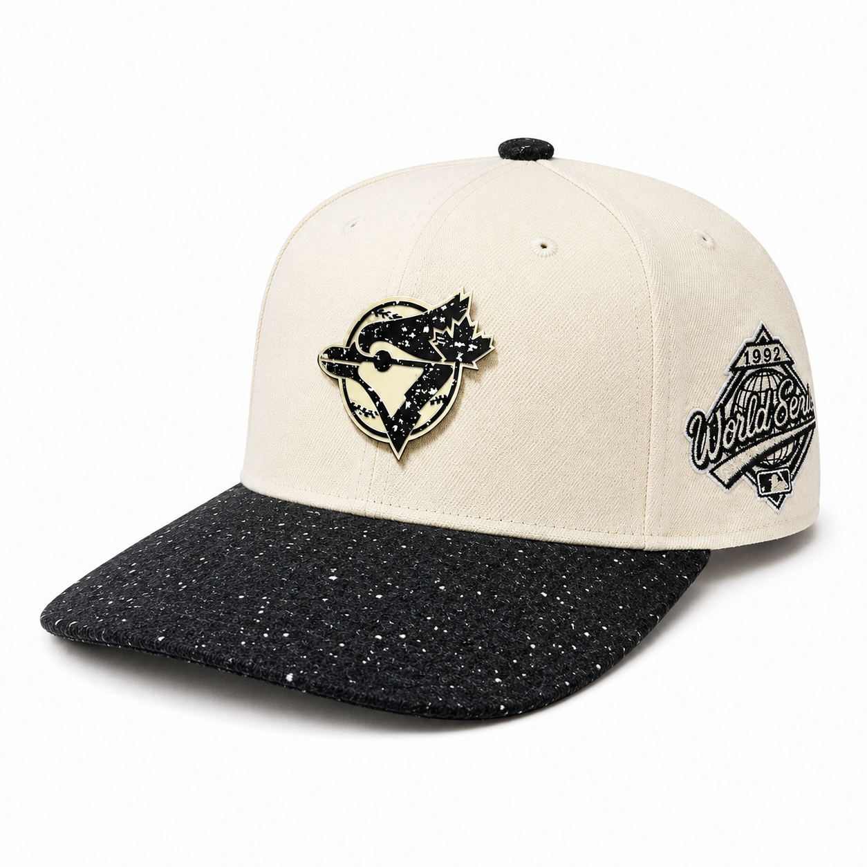 Mitchell & Ness MLB Toronto Blue Jays Cooperstown 1992 World Series Snapback Hat - Cream/Black