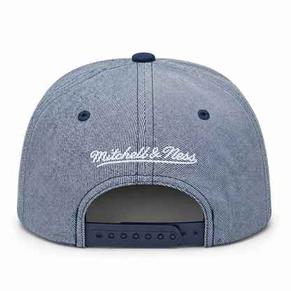 Mitchell & Ness MLB Toronto Blue Jays Denim Snapback Hat - Blue/Grey