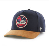 '47 NHL Winnipeg Jets Golden Age TT Hitch Snapback Hat - Black