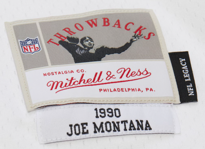 Mitchell & Ness NFL Joe Montana San Francisco 49ers 1990 Legacy Player Jersey - White/Red