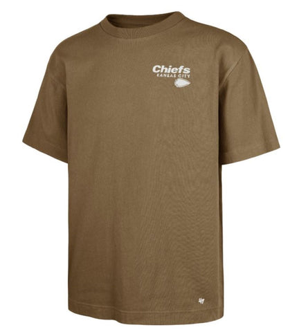 '47 NFL Kansas City Chiefs Men's Lateral Foundation Tee - Brown