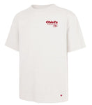 '47 NFL Kansas City Chiefs Men's Lateral Foundation Sandstone Tee - White
