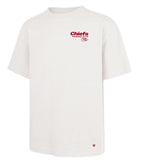'47 NFL Kansas City Chiefs Men's Lateral Foundation Sandstone Tee - White