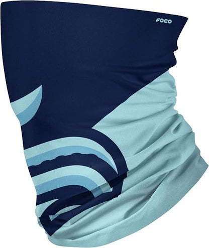 FOCO NHL Seattle Kraken Big Logo Gaiter Scarf - Blue