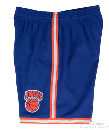 Mitchell & Ness Men's New York Knicks 1991 Swingman Shorts - Blue/Orange