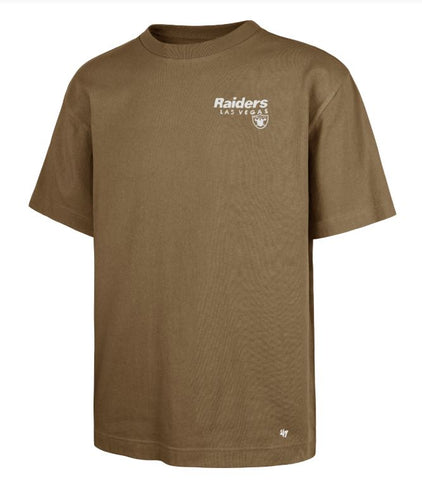 '47 NFL Las Vegas Raiders Men's Lateral Foundation Tee - Brown