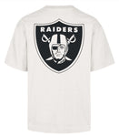 '47 NFL Las Vegas Raiders Men's Lateral Foundation Sandstone Tee - White