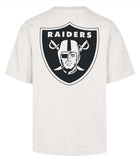 '47 NFL Las Vegas Raiders Men's Lateral Foundation Sandstone Tee - White