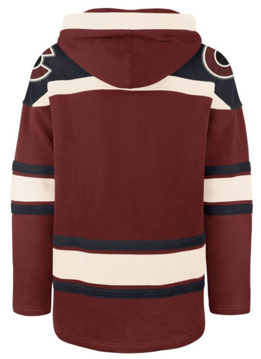 '47 NHL Colorado Avalanche Lacer Fleece Hoodie - Burgundy