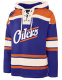 '47 NHL Edmonton Oilers Lacer Hoodie - Blue/Off White