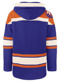 '47 NHL Edmonton Oilers Lacer Hoodie - Blue/Off White