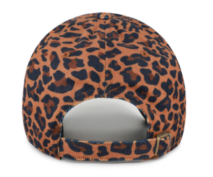 '47 NHL Toronto Maple Leafs Women's Leopard Corduroy Clean Up Adjustable Hat - Leopard Print