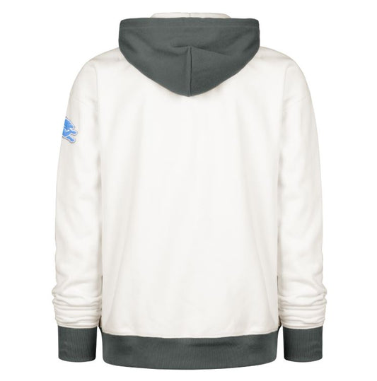 '47 NFL Detroit Lions Golden Age Skipper Original Hoodie - White / Blue