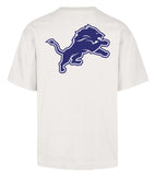 '47 NFL Detroit Lions Men's Lateral Foundation Sandstone Tee - White