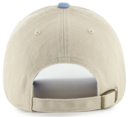'47 NHL Edmonton Oilers Logo Line TT Clean Up Adjustable Cap - Tan/Blue