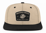 47 NHL Vancouver Canucks Lunar Captain RP Adjustable Snapback Hat - Tan/Black