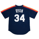 Men's Nolan Ryan Navy Houston Astros Cooperstown Collection Authentic Pullover Jersey