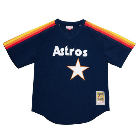 Men's Nolan Ryan Navy Houston Astros Cooperstown Collection Authentic Pullover Jersey