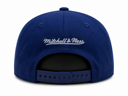 Mitchell & Ness MLB Toronto Blue Jays Script Cooperstown Sidepatch Pro Pinch Fit Snapback Hat - Blue