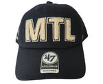 47 Montreal Canadiens Zoey Clean Up Adjustable Hat - Black