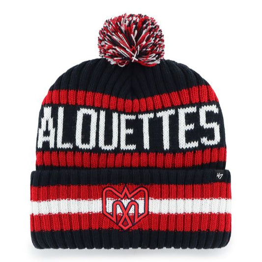 47 CFL Montreal Alouettes Bering Cuff Knit Hat - Red/Black