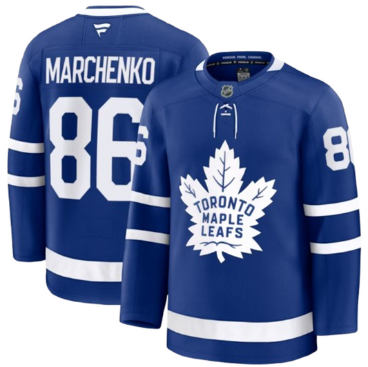 Fanatics NHL Toronto Maple Leafs Kirill Marchenko #86 Premium Jersey - Blue