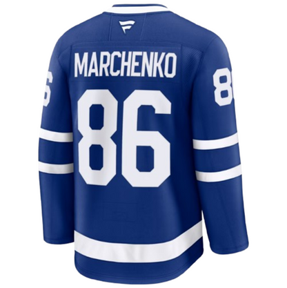 Fanatics NHL Toronto Maple Leafs Kirill Marchenko #86 Premium Jersey - Blue