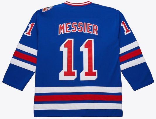 Mitchell & Ness NHL Mark Messier New York Rangers 1993-94 Power Play Player Jersey - Blue
