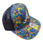 Youth Atlanta Braves '47 Trucker Navy Floral Adjustable Snapback Cap
