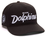 47 NFL Miami Dolphins Attitude Hitch Adjustable Snapback - Black