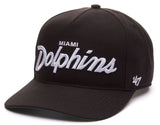 47 NFL Miami Dolphins Attitude Hitch Adjustable Snapback - Black
