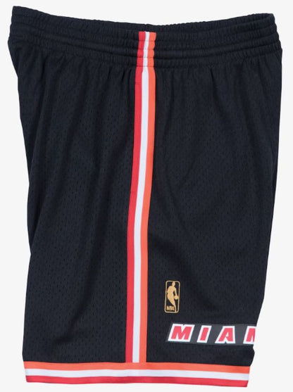 Mitchell & Ness Men's Miami Heat 1996 Swingman Shorts - Black/Red